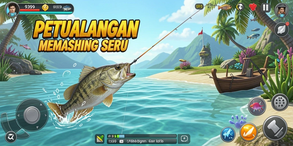 Tangkapan ikan yang menakjubkan dalam permainan 9399.