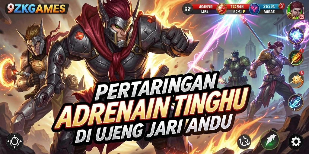 Screenshot gameplay seru dari 9ZKGAMES menampilkan aksi adrenalin tinggi.