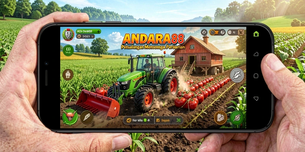 Tampilan screenshot ANDARA88 menampilkan aktivitas bertani yang menarik dan interaksi sosial.