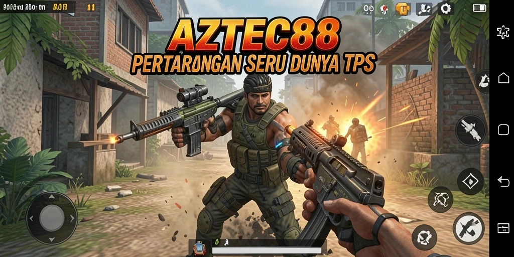 Tampilan gameplay menegangkan dalam <strong>AZTEC88</strong> dengan aksi sangat dinamis.