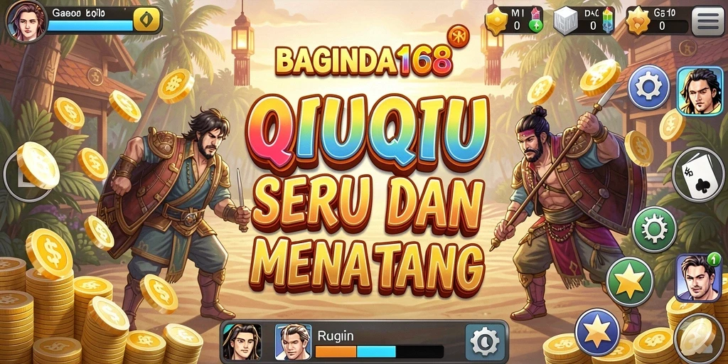 Screenshot gameplay seru dari game QiuQiu BAGINDA168.