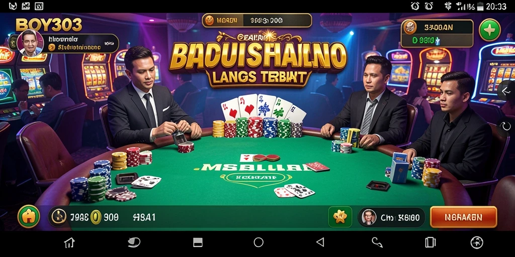 Screenshot utama BOY303 menampilkan dealer langsung dan permainan kasino yang menarik.