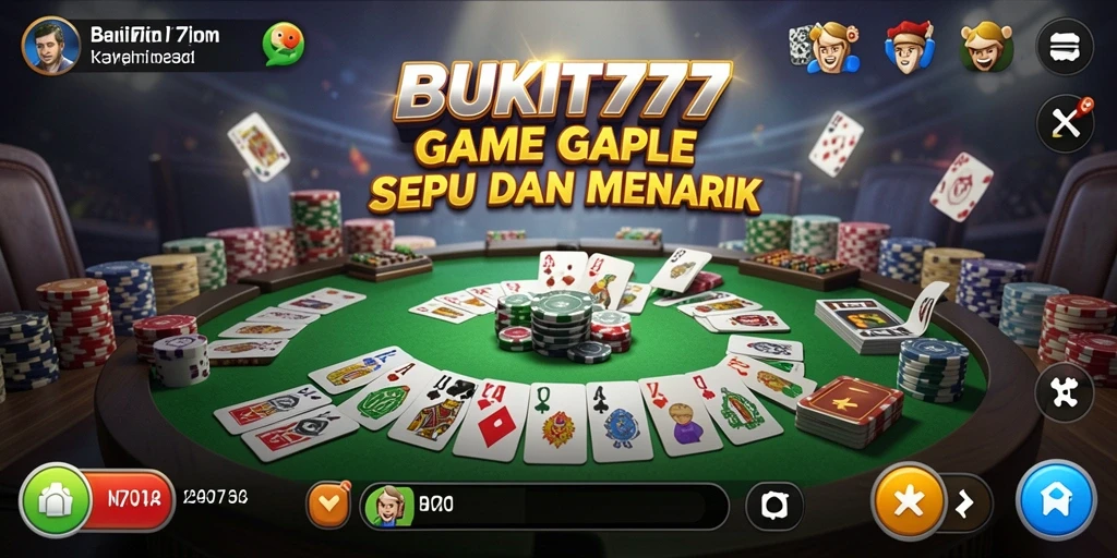 Tampilan menarik dari permainan Gaple di BUKIT777.
