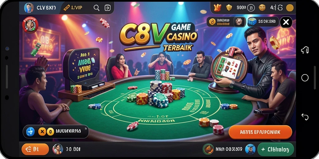 Tampilan gameplay Live Casino yang menarik di C8VIP.