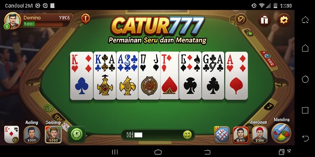 Menampilkan gameplay seru dan menarik dari CATUR777.