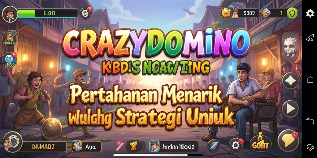 Screenshot gameplay Tower Defense menampilkan aksi seru di CRAZYDOMINO.