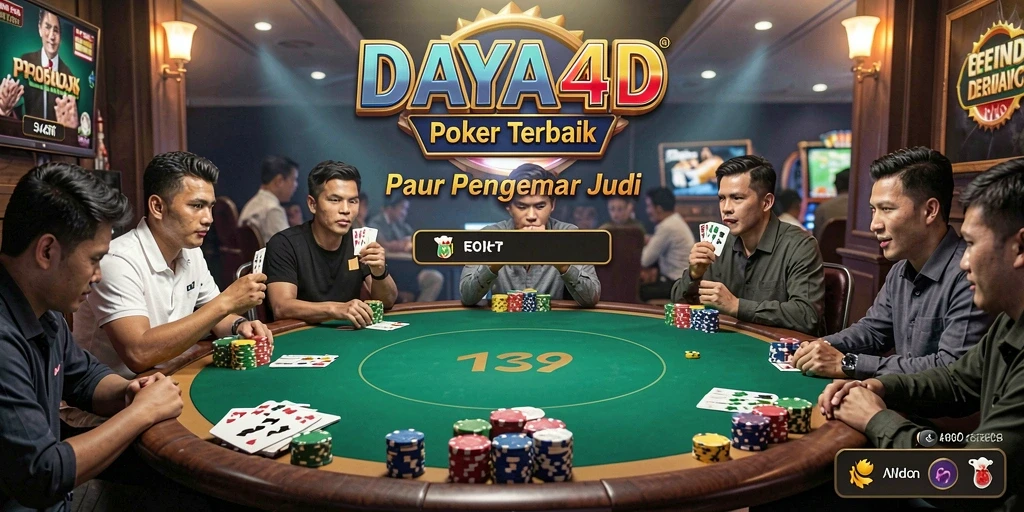 Screenshot menunjukkan pemain menikmati permainan Poker di DAYA4D.