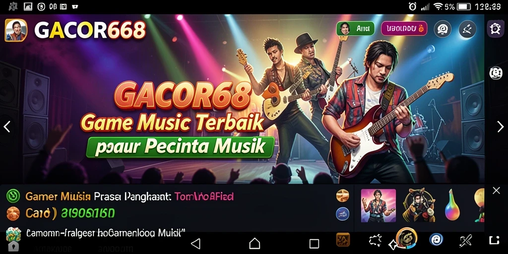 Screenshot GACOR668 menampilkan gameplay menarik dengan berbagai lagu.