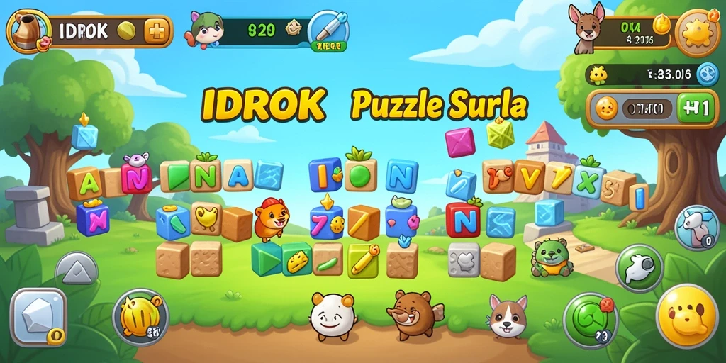Tampilan screenshot IDROK dengan gameplay Puzzle yang menarik.