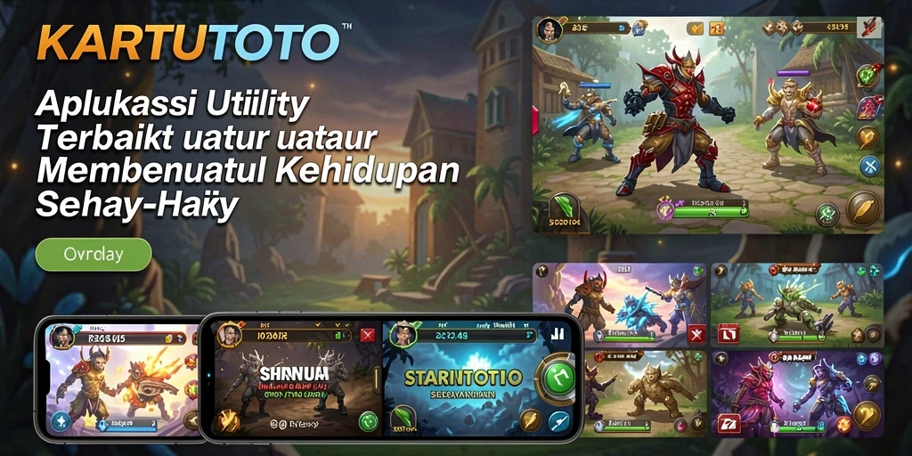 Tampilan utama aplikasi KARTUTOTO dengan fitur pengelolaan harian.
