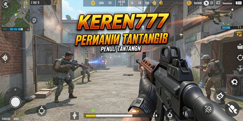 Screenshot gameplay KEREN777 menampilkan aksi tembak-menembak yang seru.