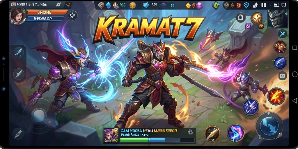 Tampilan menarik dari gameplay KRAMAT77 dengan pertarungan yang intens.