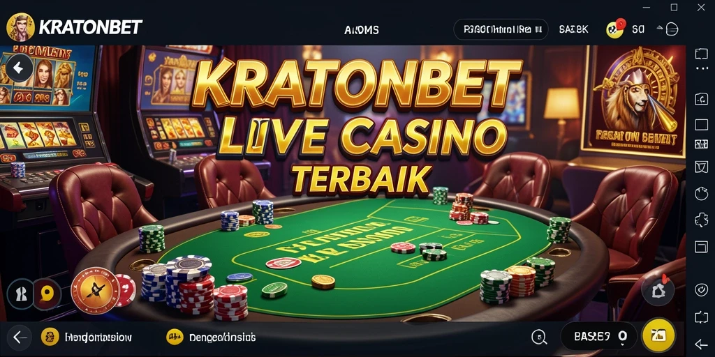 Skrinsut gameplay Live Casino KRATONBET dengan dealer langsung yang profesional.