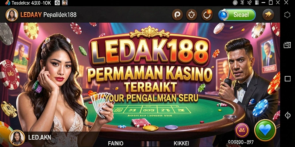 Tampilan gameplay menegangkan dari <strong>LEDAK188</strong> dengan berbagai permainan kasino.