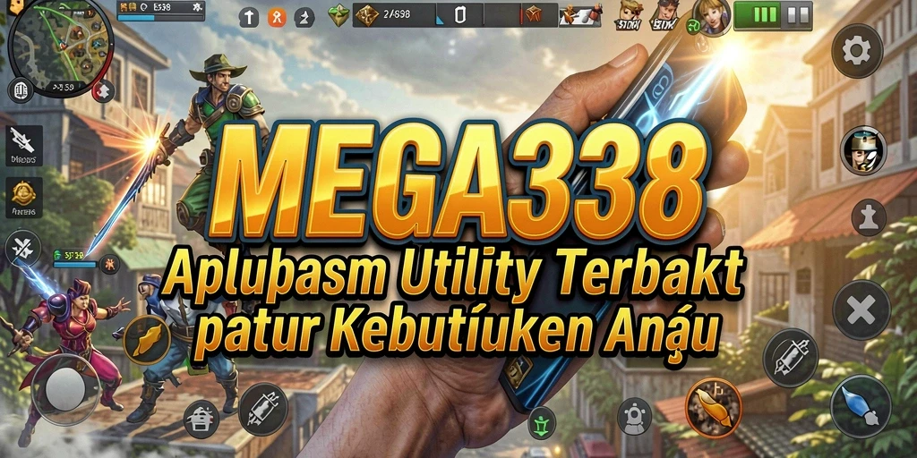 Tampilan intuitif aplikasi MEGA338 dengan berbagai fitur utility.