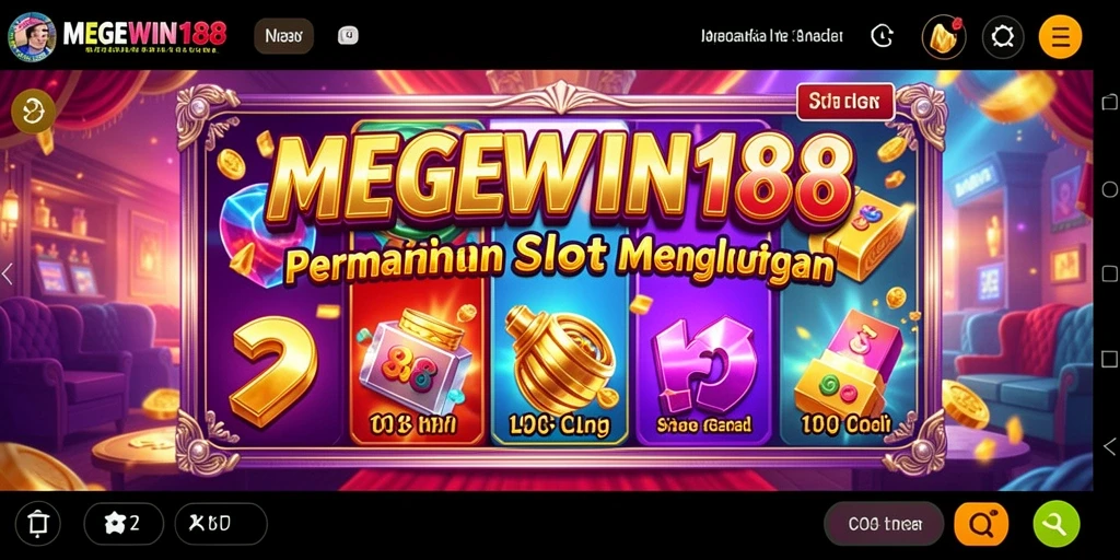 Gameplay menarik dalam MEGEWIN188 dengan berbagai tema slot.