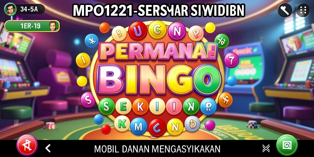 Tampilan utama gameplay Bingo MPO1221 yang seru dan interaktif.