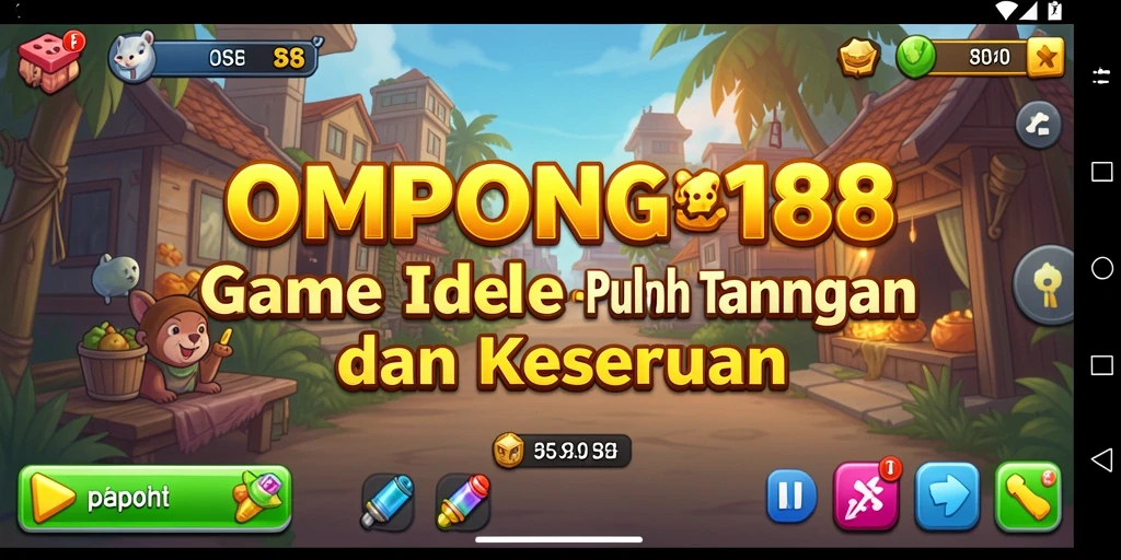 Screenshot gameplay OMPONG188 yang menunjukkan karakter yang sedang bermain Idle.