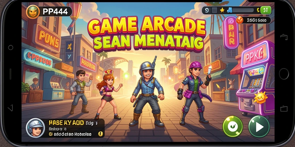 Tampilan gameplay seru dari PP444 yang memacu adrenalin.