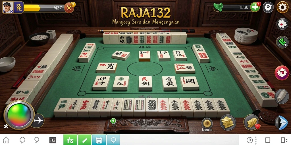 Screenshot menampilkan gameplay Mahjong yang seru dan interaktif.