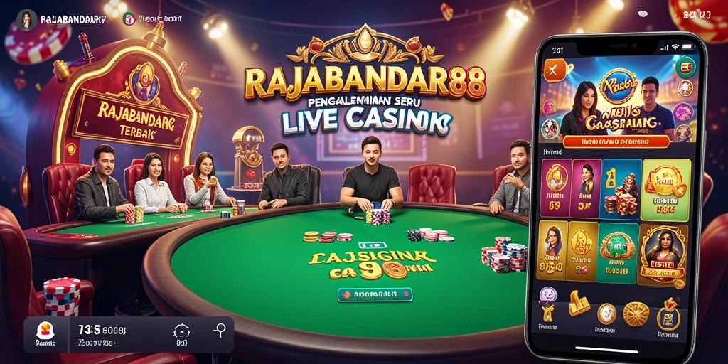 Screenshot RAJABANDAR88 menampilkan dealer profesional dan permainan yang mendebarkan.