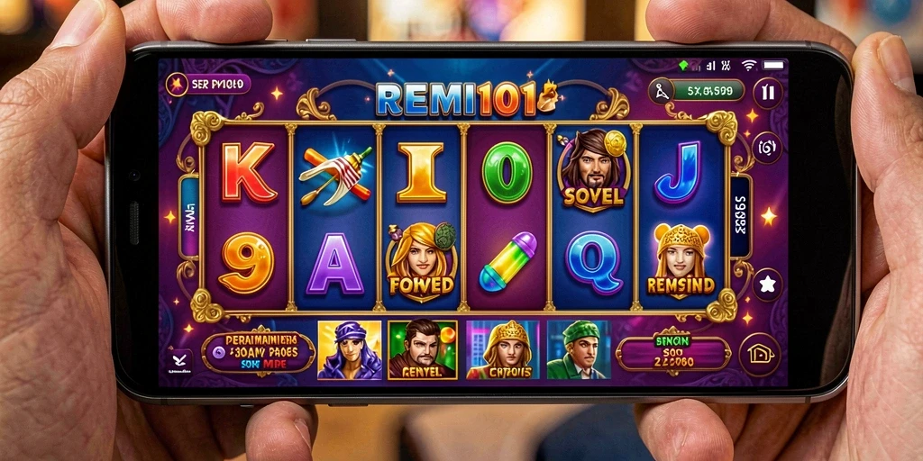 Tampilan menarik dari REMI101 saat memainkan Slot dengan efek visual menawan.