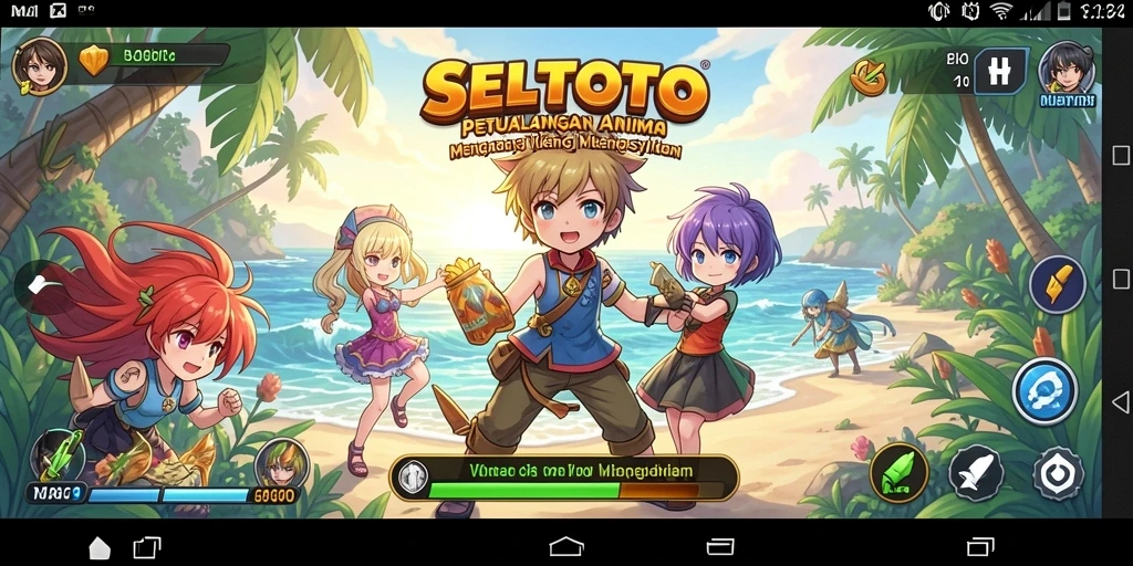 Tampilan gameplay SELTOTO yang menarik dengan karakter Anime yang memukau.
