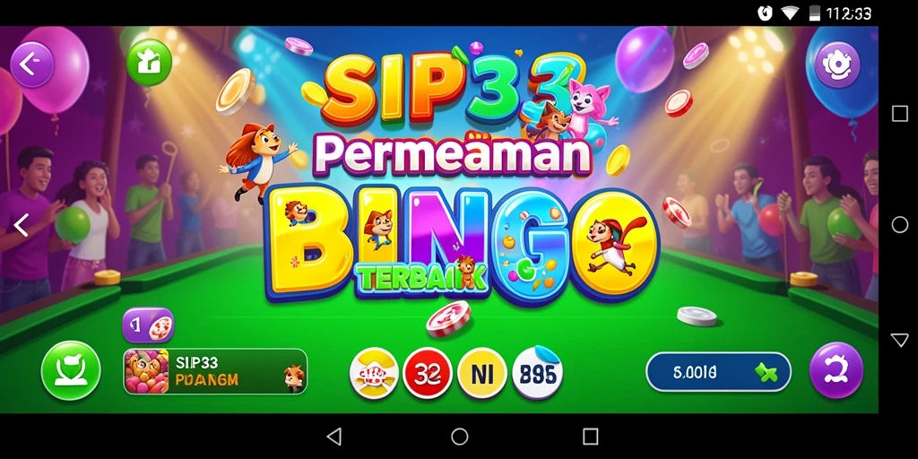 Tangkapan layar menunjukkan gameplay Bingo yang seru dan interaktif.