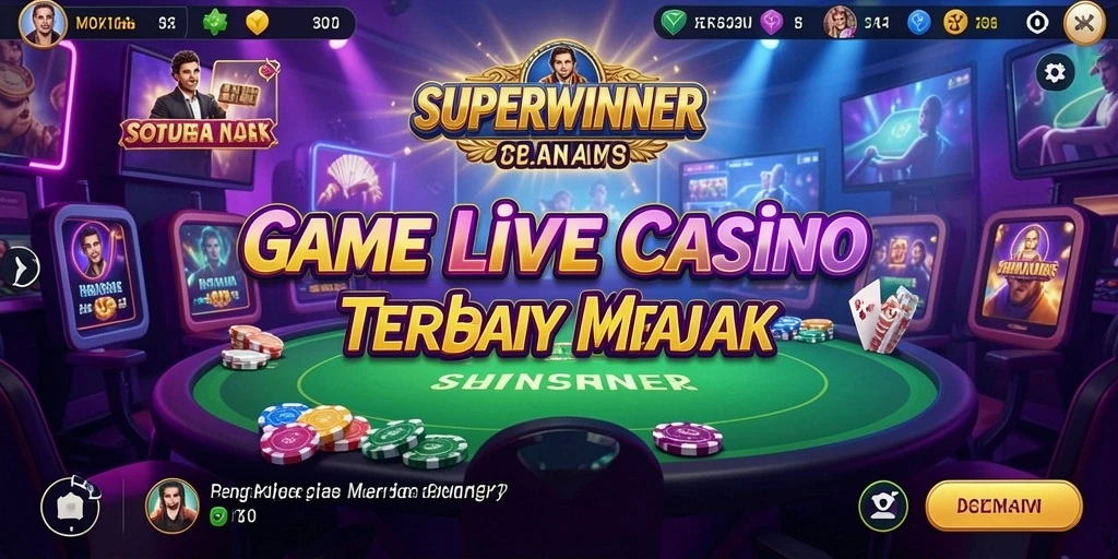 Tampilan gameplay menarik di SUPERWINNER Live Casino.