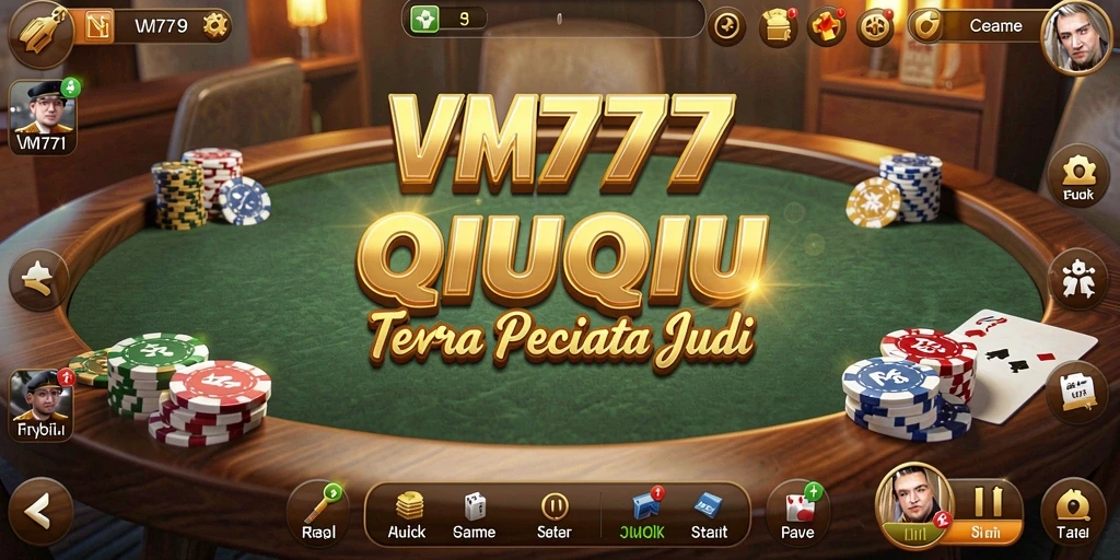 Tampilan menarik dari gameplay QiuQiu di VM777.