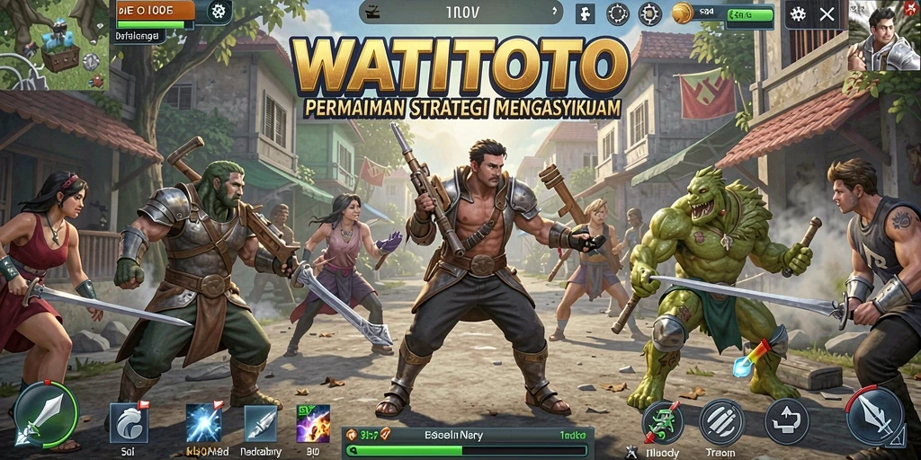 Gameplay menarik dari WATITOTO yang menunjukkan pertempuran strategis.