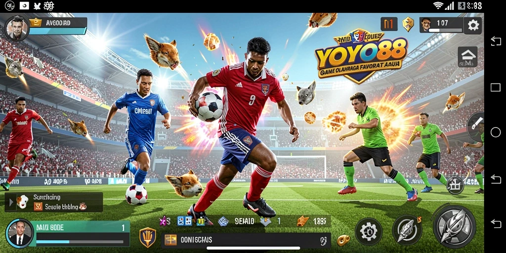Tampilan gameplay <strong>YOYO88</strong> yang dinamis dan kompetitif dalam pertandingan olahraga.